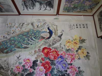 富貴錦繡圖 國畫功底深厚，作品受追捧，盡顯藝術魅力